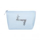 Trousse de toilette en coton Bleu