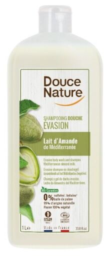 Gel Douche Shampoing au Lait d&#39;Amande 1000 ml