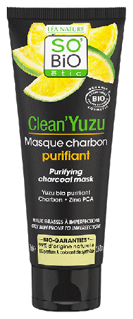 Clean Yuzu Masque Facial Purifiant au Charbon 75 ml