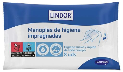 Lindor Mitaines d&#39;Hygiène Imprégnées 8 Unités