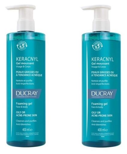 Keracnyl Gel Nettoyant Lot de 2 x 400 ml