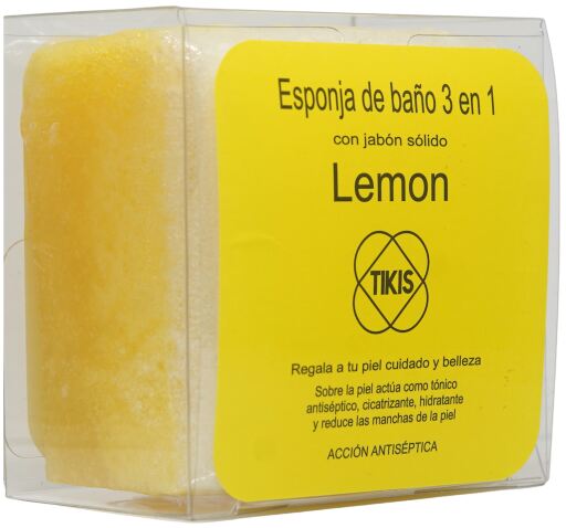 Éponge Carrée au Savon Citron 100 gr