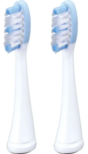 Brosse Électrique De Rechange + Nettoyeur De Langue Cs82 Argent 2 Unités