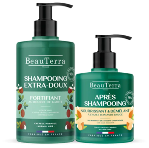 Shampoing Fortifiant Extra-Doux 750 ml + Après-Shampooing 500 ml