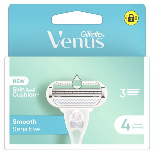 Chargeur Venus Smooth Sensitive 4 Recharges