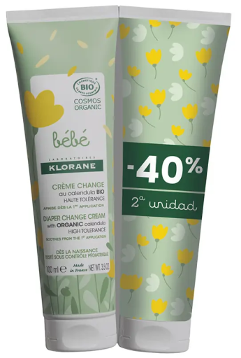 Bébé Bio Crème pour Couches Pack 2 X 100 ml