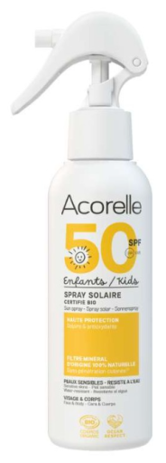 Spray Solaire Enfant avec Filtre Bio Minéral SPF 50 150 ml