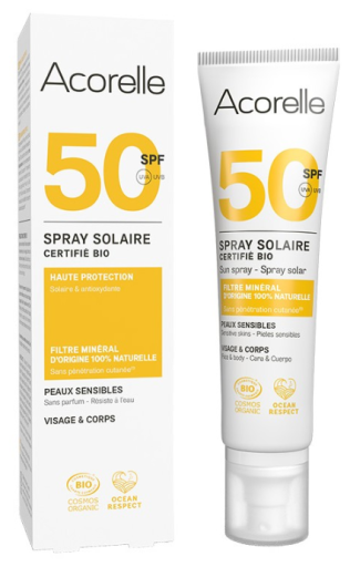 Spray Solaire Filtre Bio Minéral SPF 50 100 ml