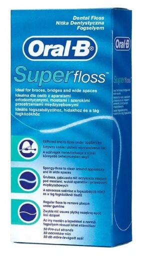 Fil dentaire Super Floss 50 unités